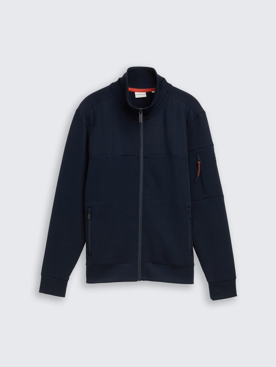 Sweatjacke mit Reißverschlusstaschen - sky captain blue - Vorder-Produkt-Ansicht