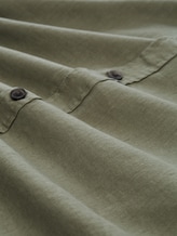 Chemise Relaxed Fit à manches courtes en lin - Sea Spray - Vue de la matière