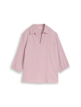 Selected, Plus Size - Cotton Blouse by Tom Tailor, pink