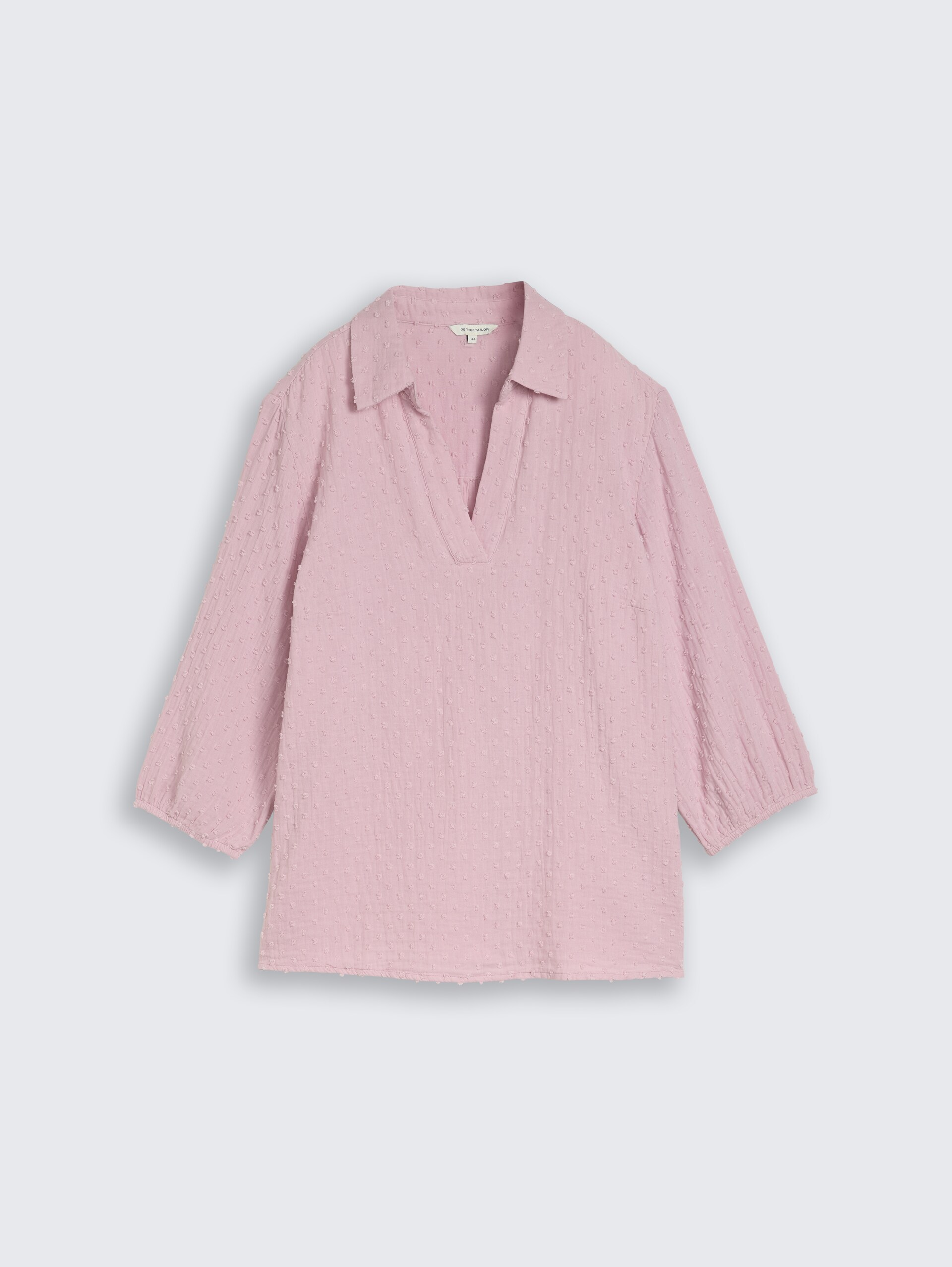 Plus Size - Bluse aus Baumwolle - light elderberry - Vorder-Produkt-Ansicht