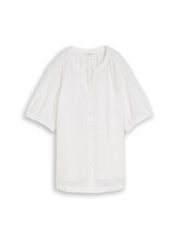 Ausgewählt, Plus Size - Bluse aus Baumwolle von Tom Tailor, weiß