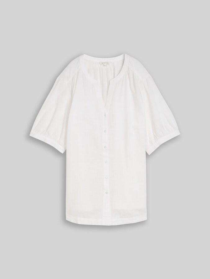 Plus Size - Bluse aus Baumwolle von Women Plus Size, White