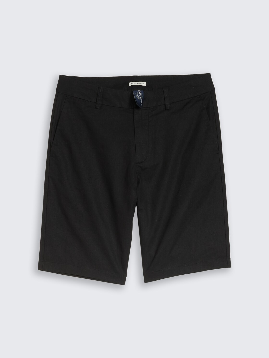 TTRELAXED Chino Shorts mit Leinenanteil - Black - Vorder-Produkt-Ansicht