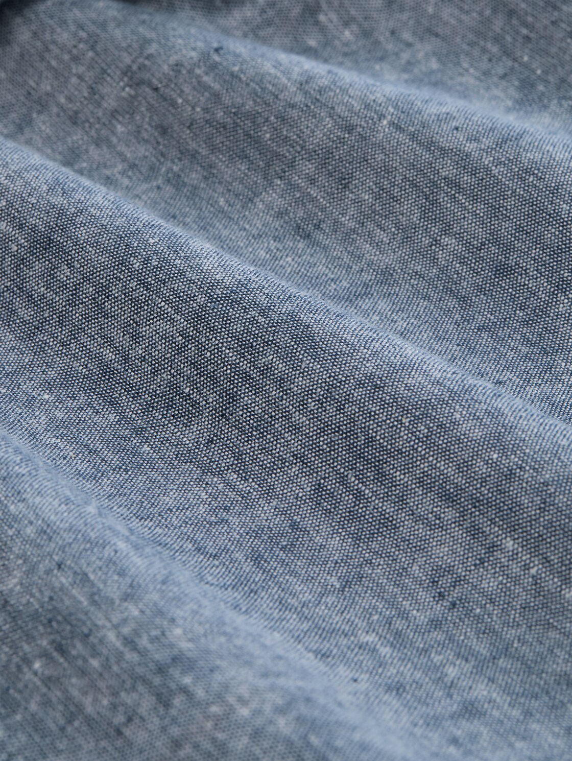 TTRELAXED Chino Shorts mit Leinenanteil - nighttime blue chambray - Material-Ansicht