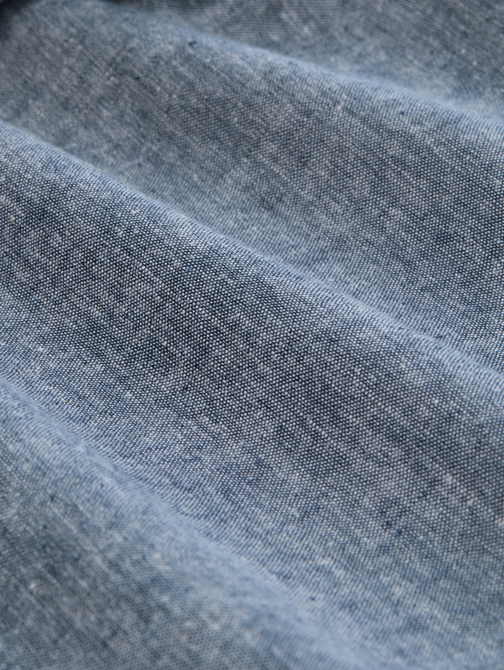 TTRELAXED Chino Shorts mit Leinenanteil - nighttime blue chambray - Material-Ansicht