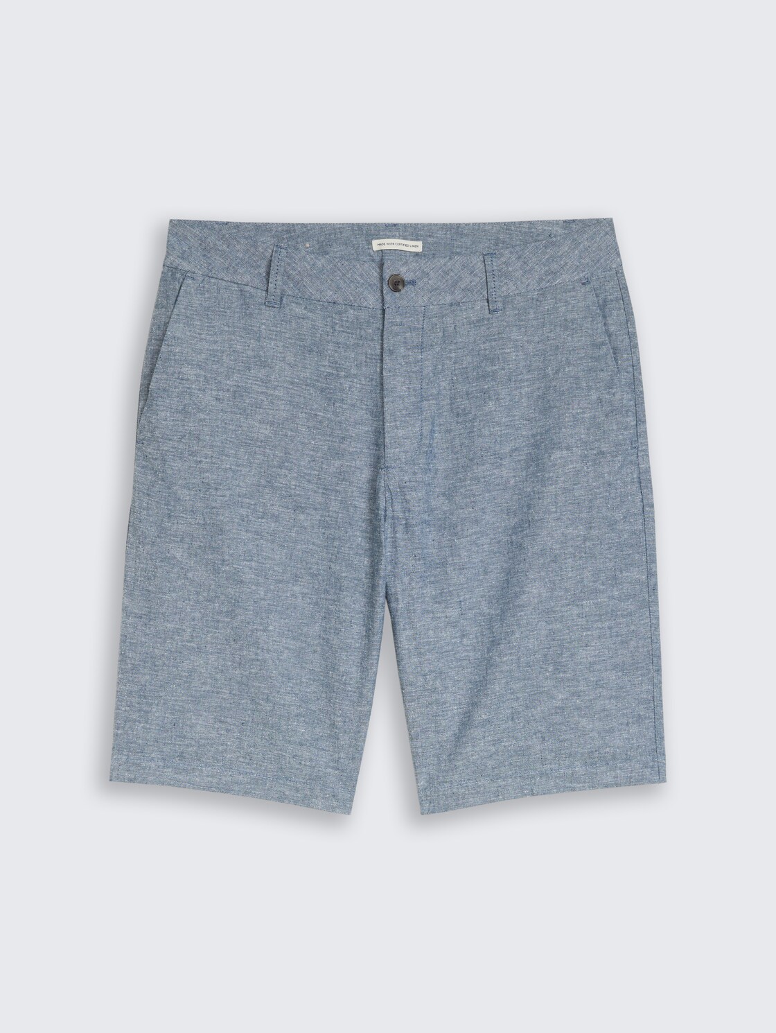 TTRELAXED Chino Shorts mit Leinenanteil - nighttime blue chambray - Vorder-Produkt-Ansicht