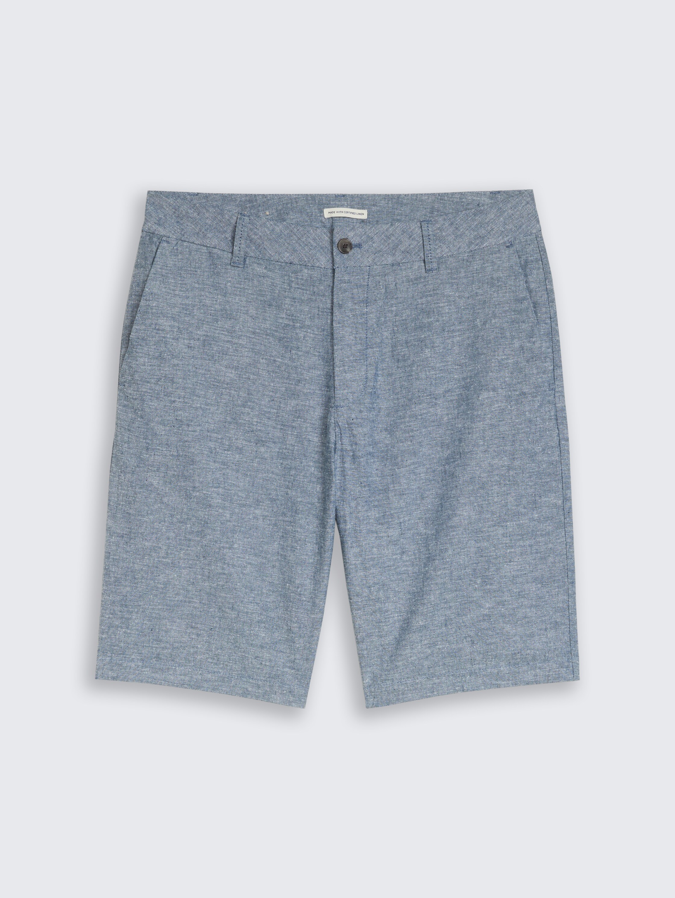 TTRELAXED chino-short met linnen - nighttime_blue_chambray - 