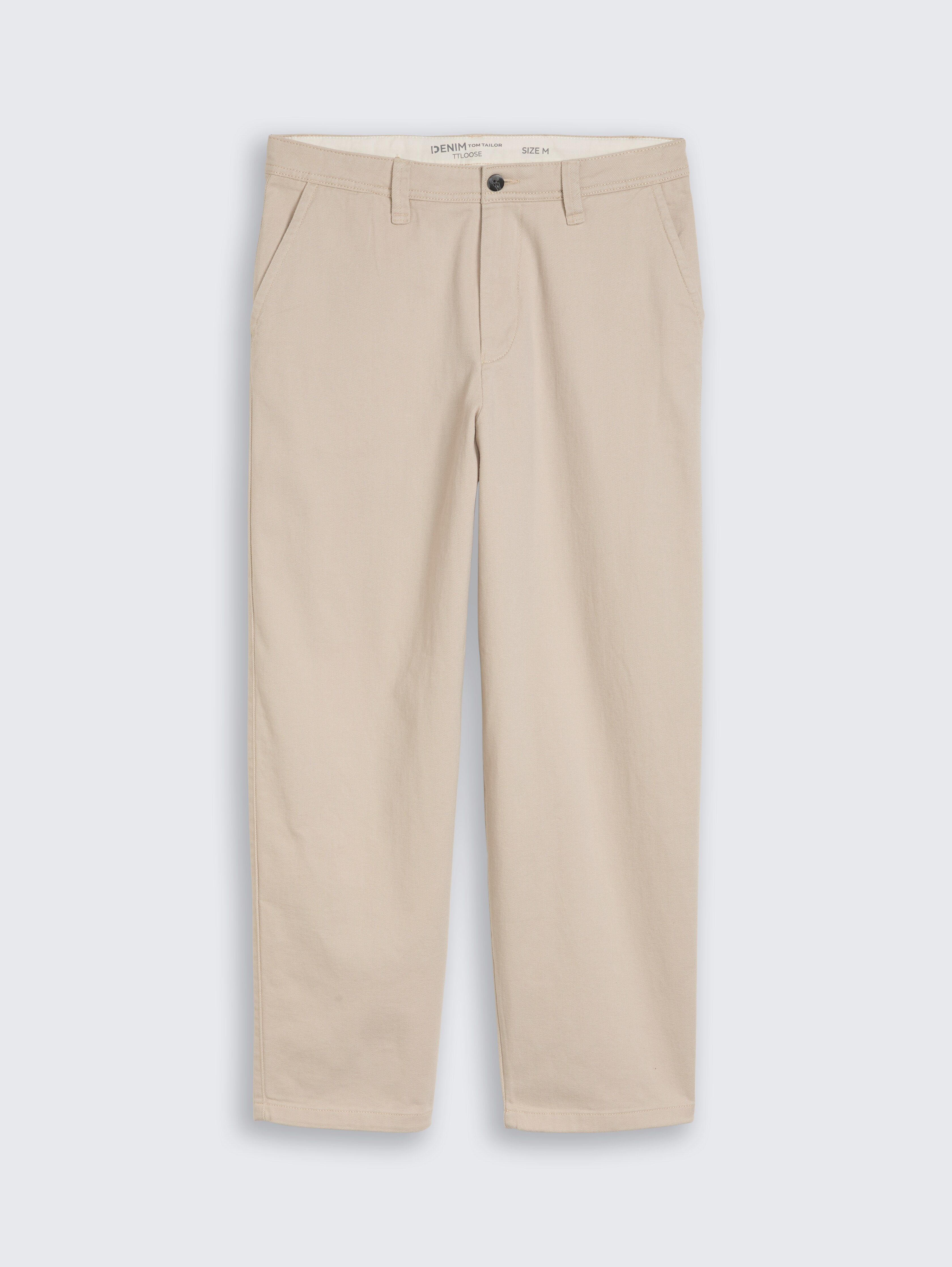 TTLOOSE Chino Hose aus Baumwolle von Denim Male, muted grey