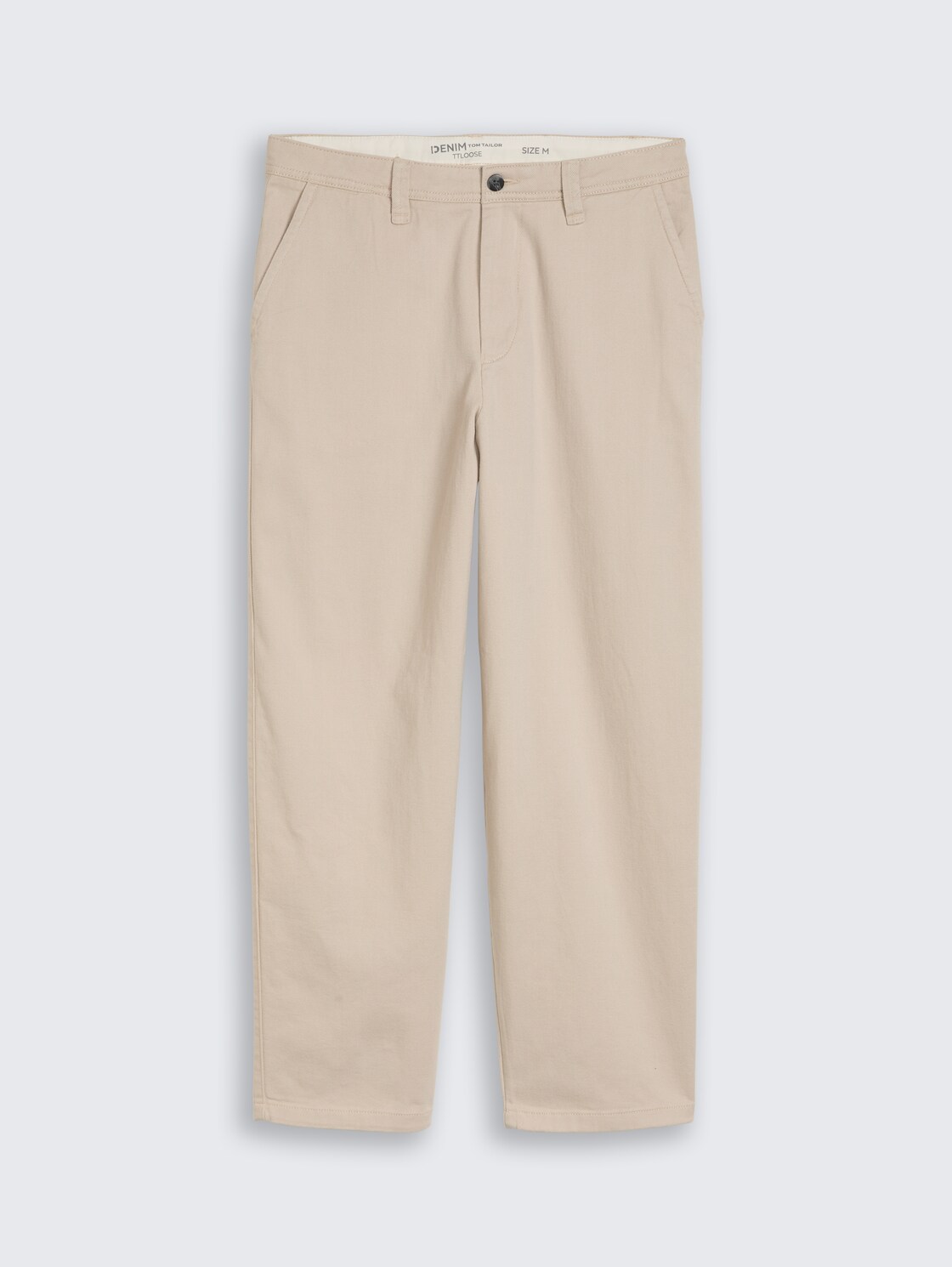 TTLOOSE Chino Hose aus Baumwolle - muted grey - Vorder-Produkt-Ansicht