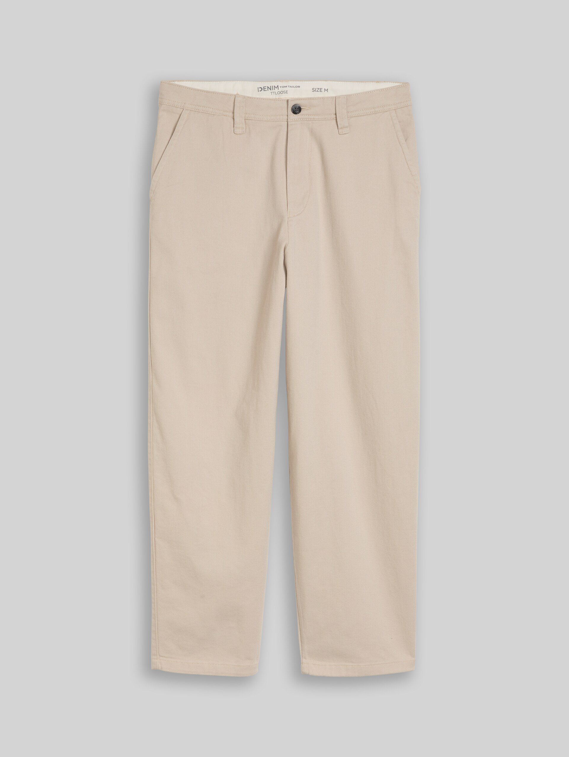 TTLOOSE Chino Hose aus Baumwolle - muted grey - Vorder-Produkt-Ansicht