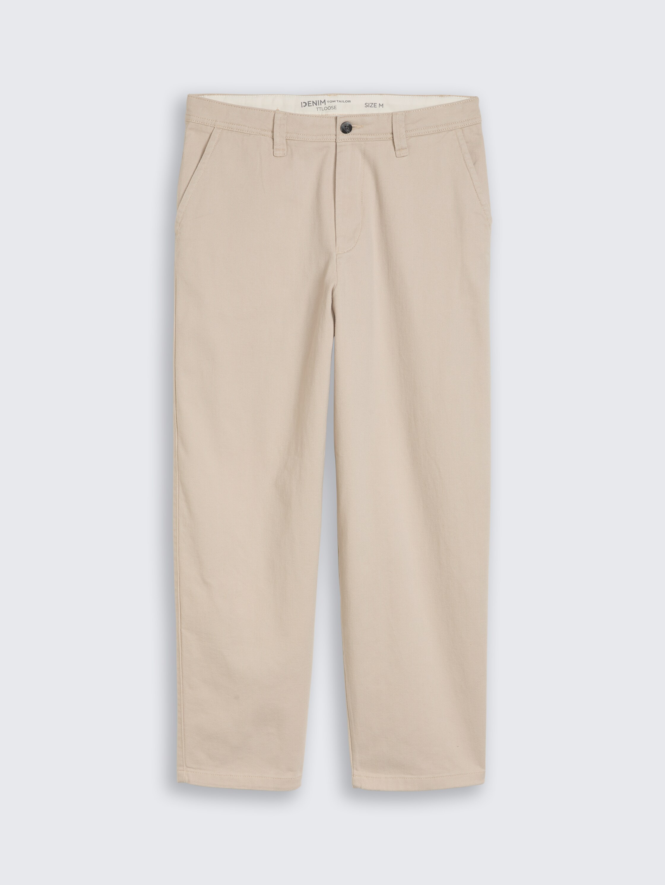 TTLOOSE Chino Hose aus Baumwolle - muted grey - Vorder-Produkt-Ansicht