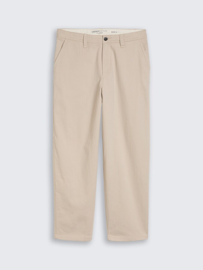 TTLOOSE Chino Hose aus Baumwolle von Denim Male, muted grey