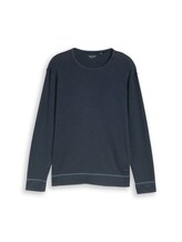 Selected, Long-sleeved shirt with waffle texture by Tom Tailor, blue
