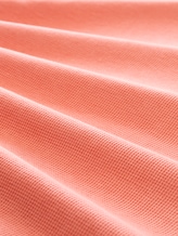 Langarmshirt mit Waffelstruktur - Wild Coral - Material-Ansicht