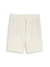 Ausgewählt, Relaxed Shorts mit Waffelstruktur von Tom Tailor, weiß