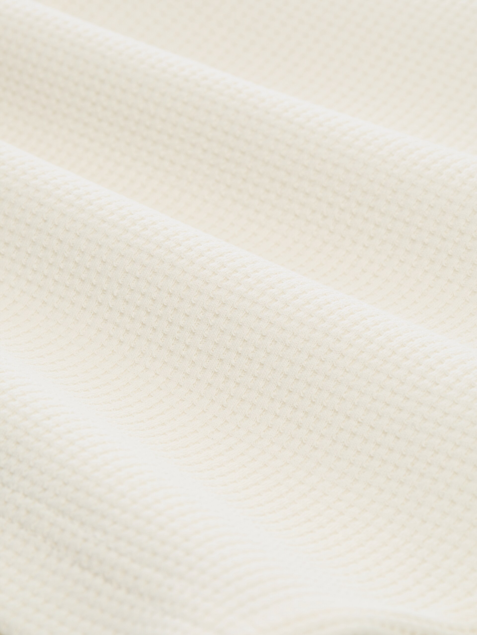 Relaxed shorts met wafelstructuur - Wool White - Materiaalweergave