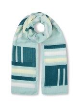 Ausgewählt, Halstuch mit Schriftzug von Tom Tailor, grün