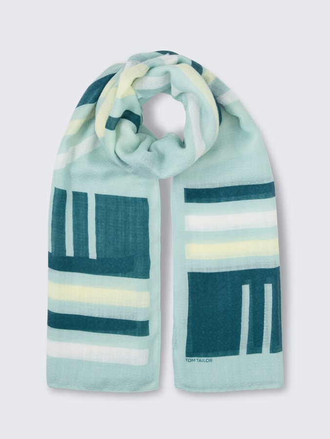 Halstuch mit Schriftzug von Women Plus Size, mint wording scarf