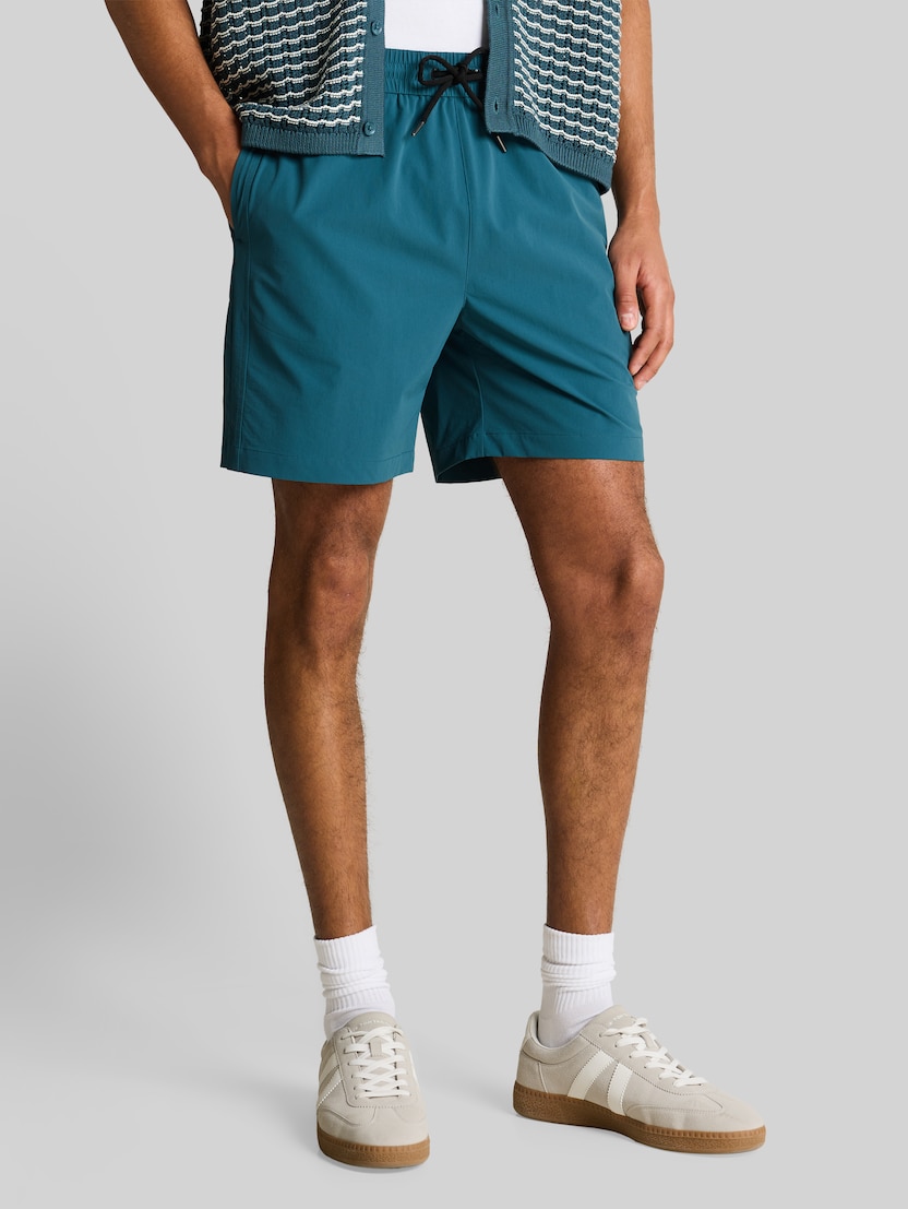 Ultralichte relaxed fit shorts door Denim Male, tide petrol