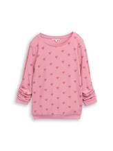 Nicht ausgewählt, Slim Fit Sweatshirt mit Herz-Print von , rosa