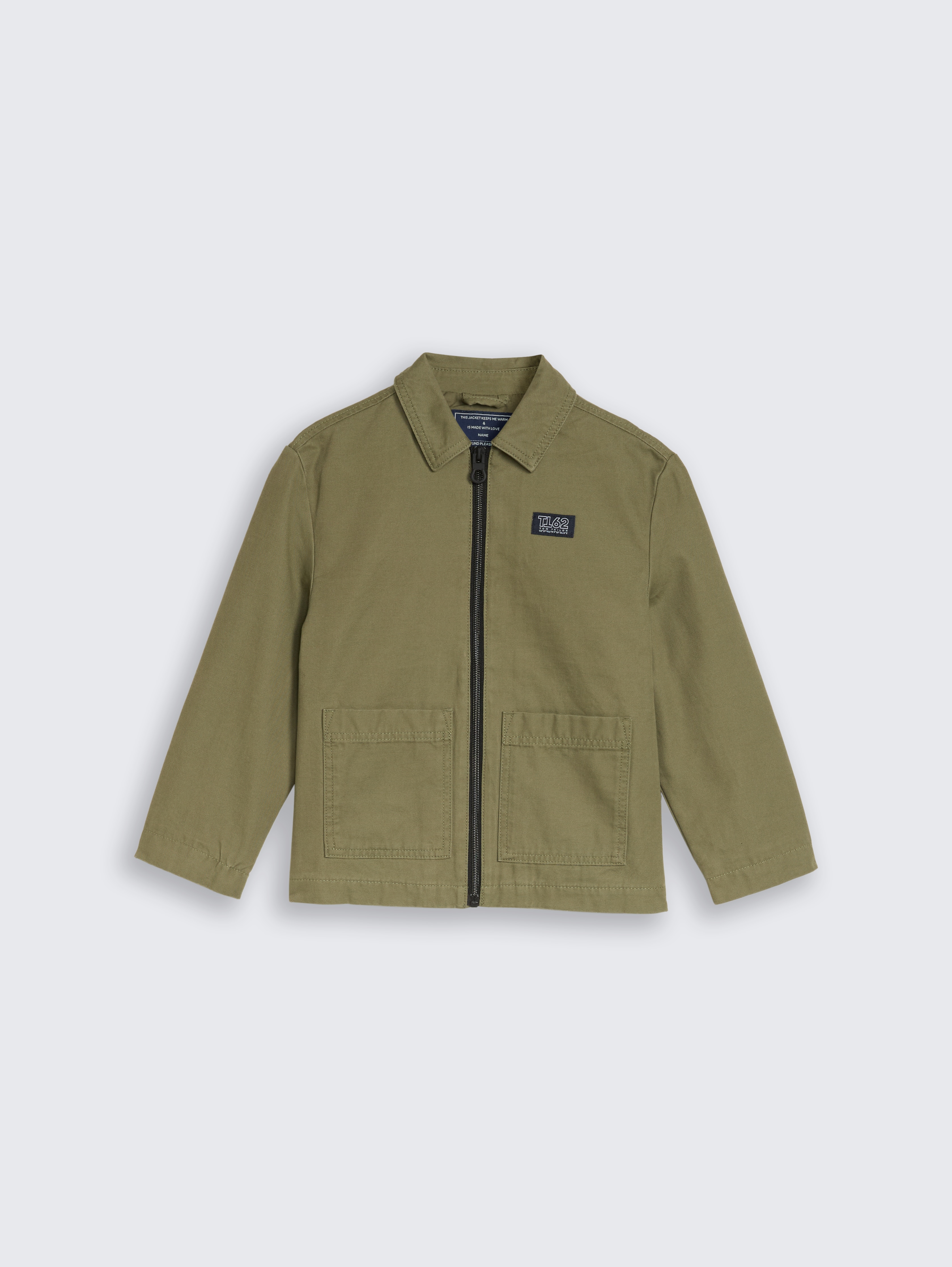 Übergangsjacke aus Baumwolle von Mini Boys, tree moss green