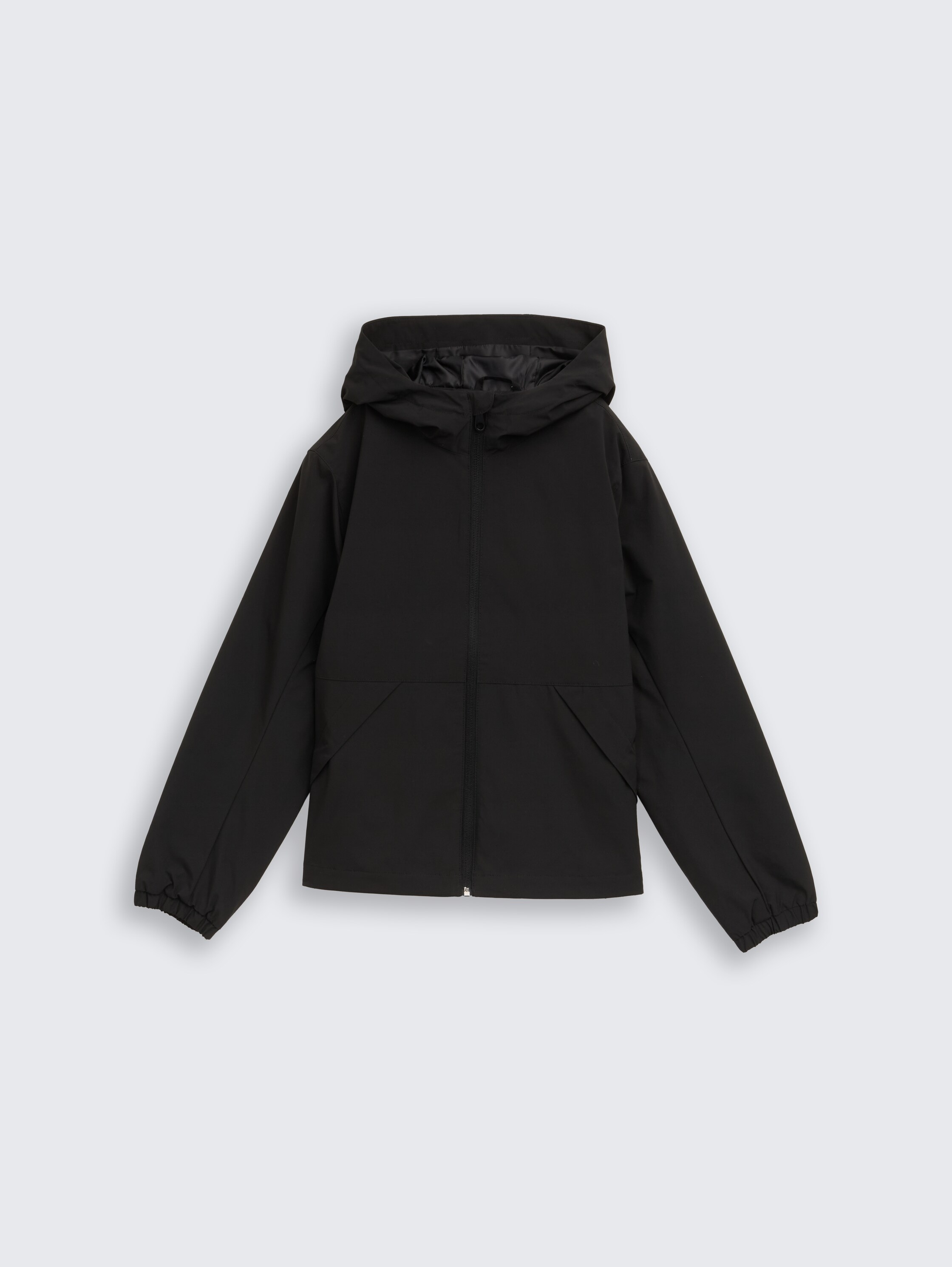 Windbreaker with reflectors - Black - Front product view