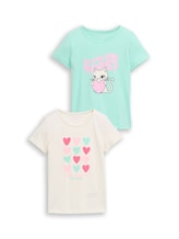 Geselecteerd, T-shirt in 2-pack door Tom Tailor, wit