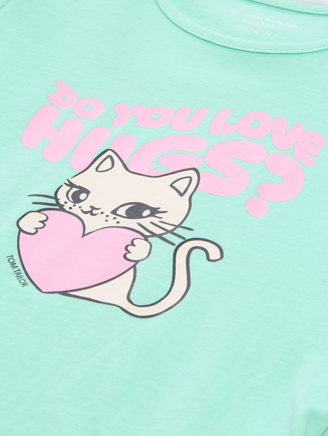 T-Shirt im 2er-Pack - Wool White - Detail-Model-Ansicht