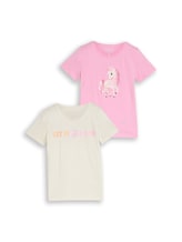 Ausgewählt, T-Shirt im 2er-Pack von Tom Tailor, rosa