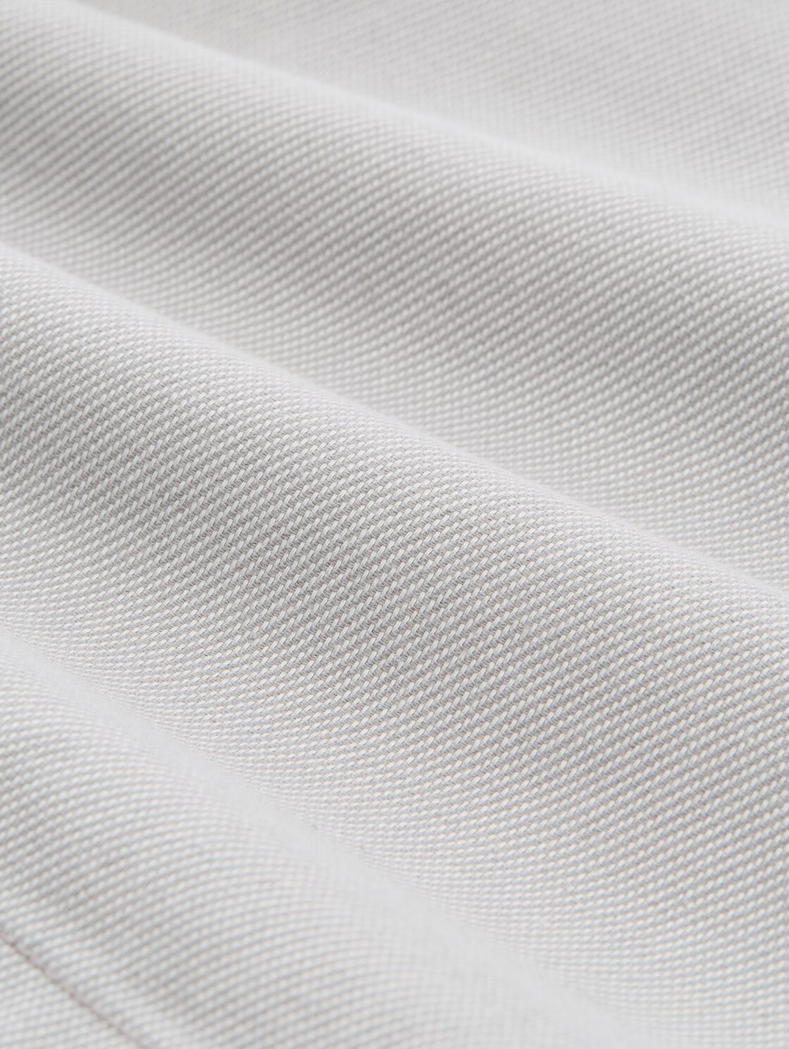 TTREGULAR chino shorts with belt - grey white twill structure - Material view