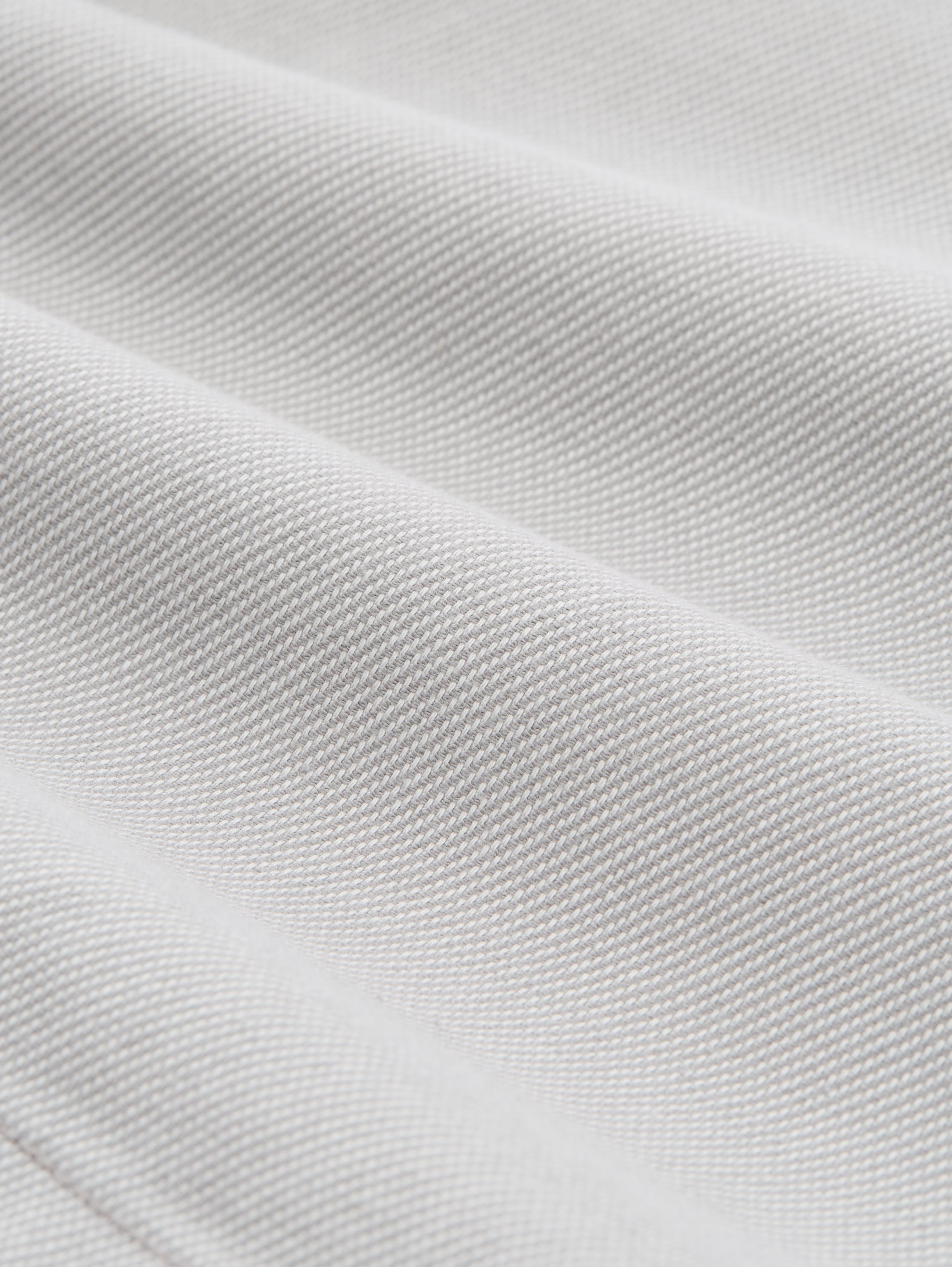 TTREGULAR Chino Shorts mit Gürtel - grey_white_twill_structure - 