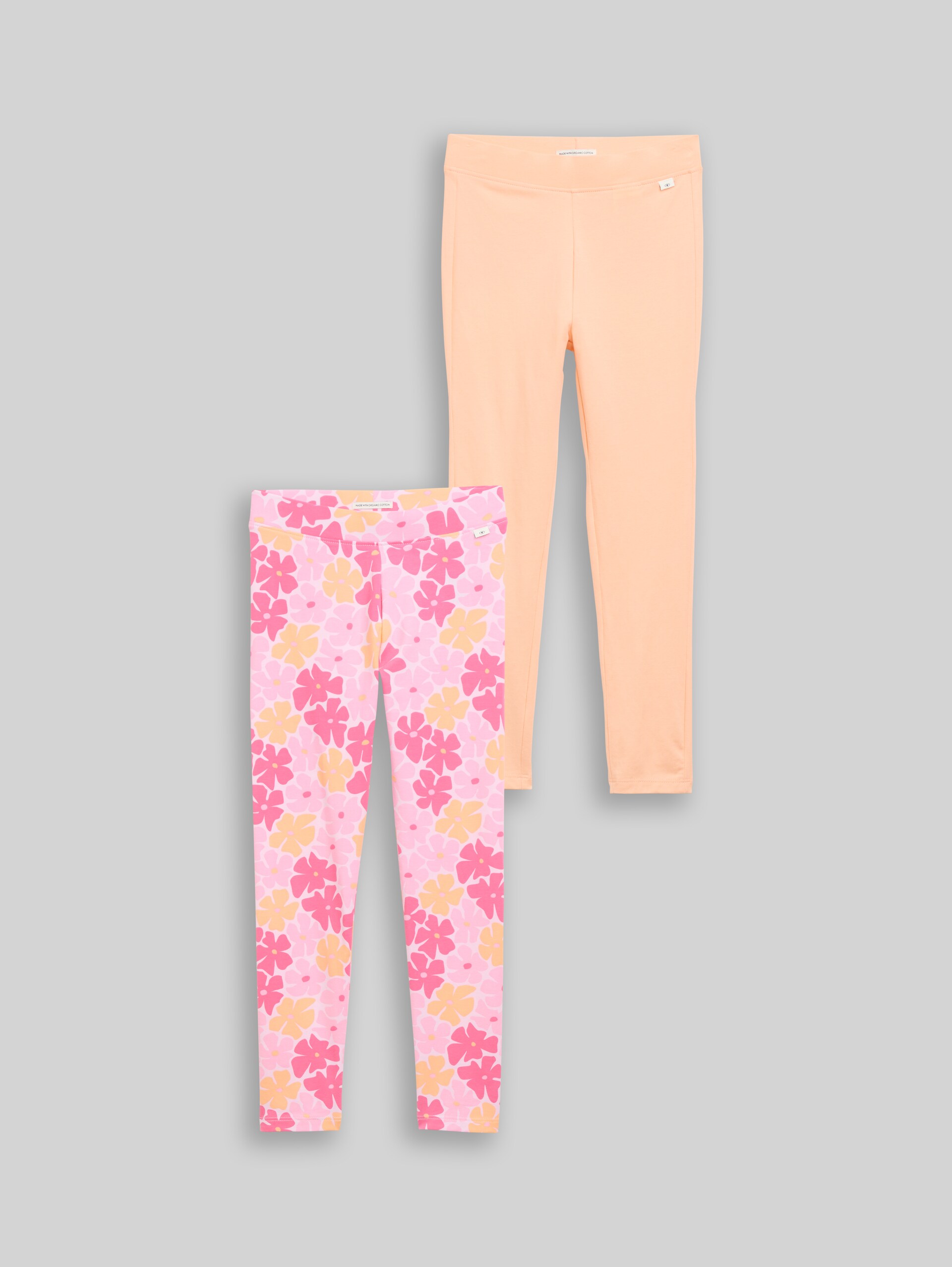 Basic leggings in a pack of 2 - peach bloom