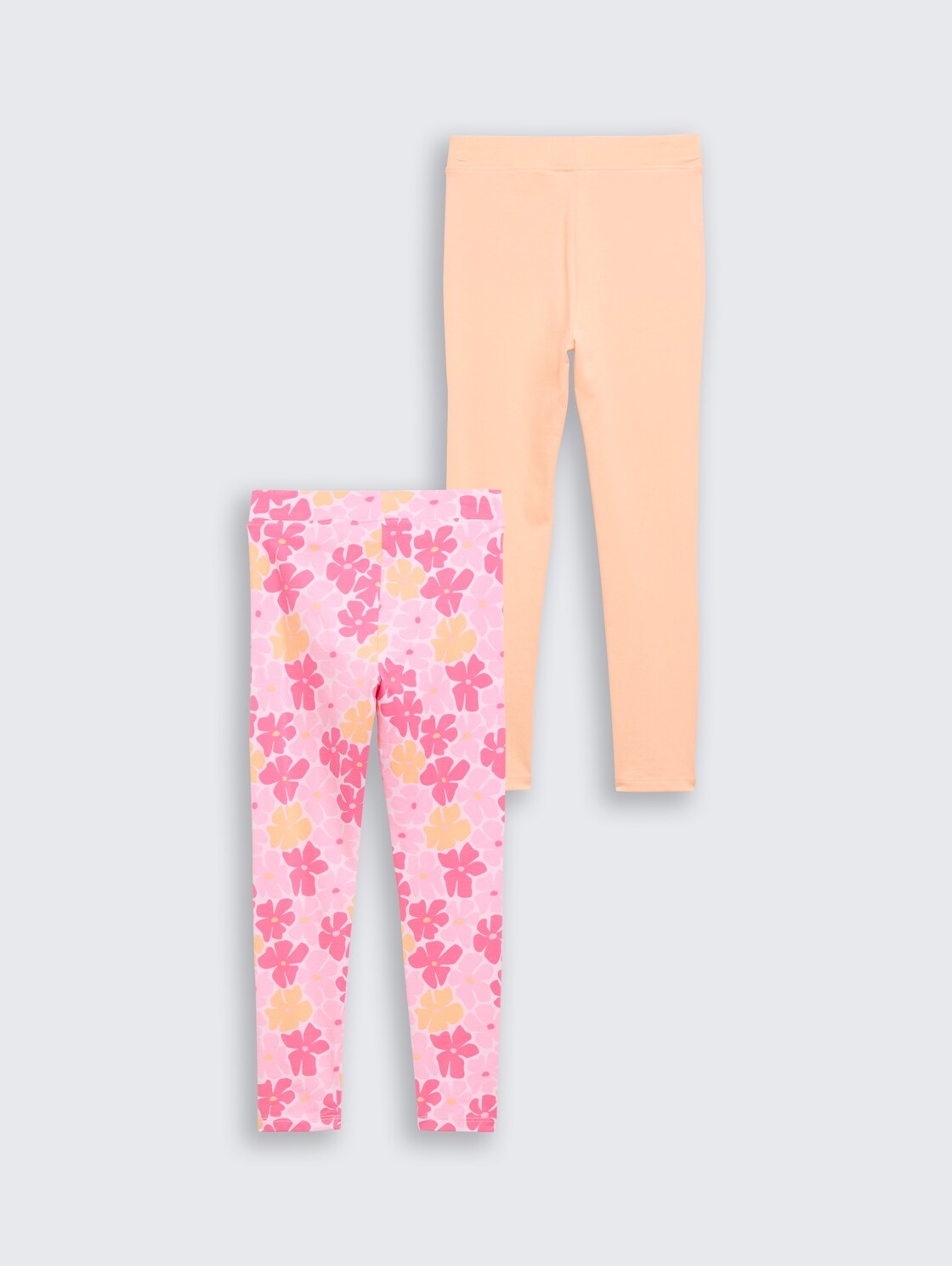 Basic leggings in a pack of 2 - peach bloom