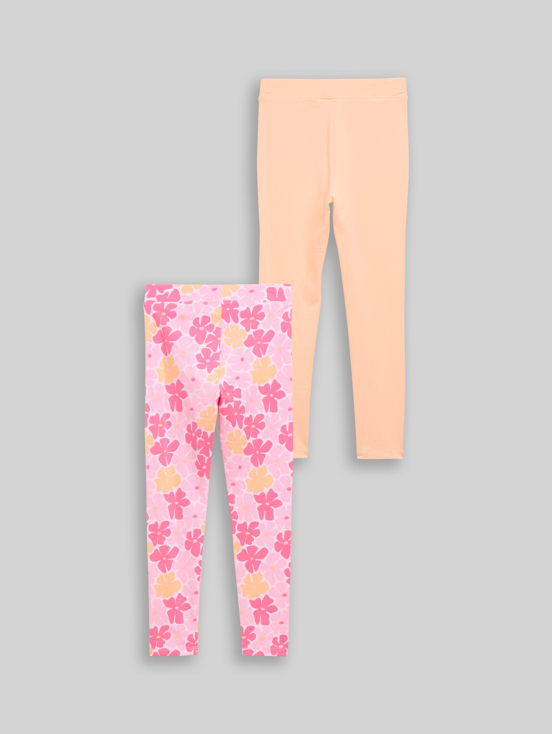 Basic leggings in a pack of 2 - peach bloom