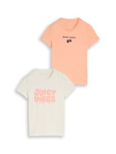 Ausgewählt, T-Shirt im 2er-Pack von Tom Tailor, weiß