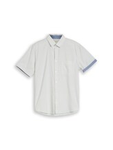 Nicht ausgewählt, Regular Fit Kurzarmhemd aus Baumwolle von Tom Tailor, weiß