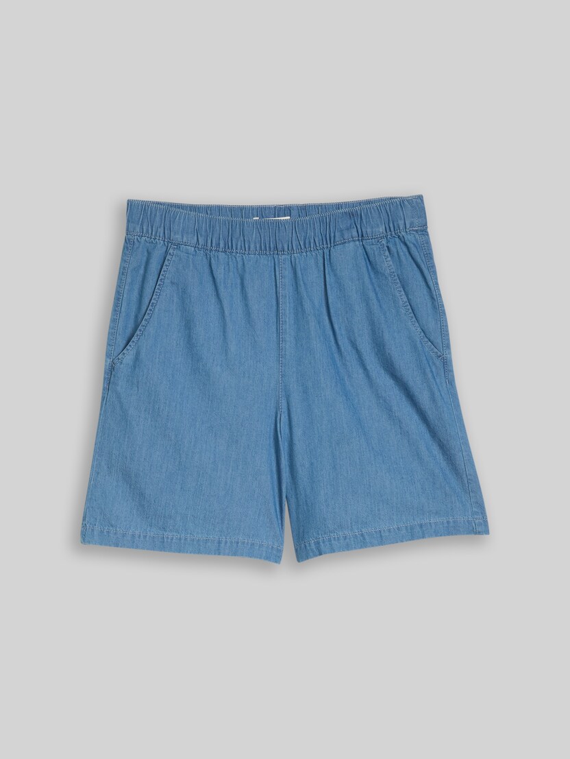 Jeans Shorts von Teen Girls, mid stone bright blue denim