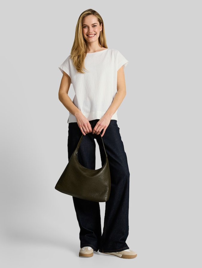 T-shirt met losse pasvorm door Women, Whisper White