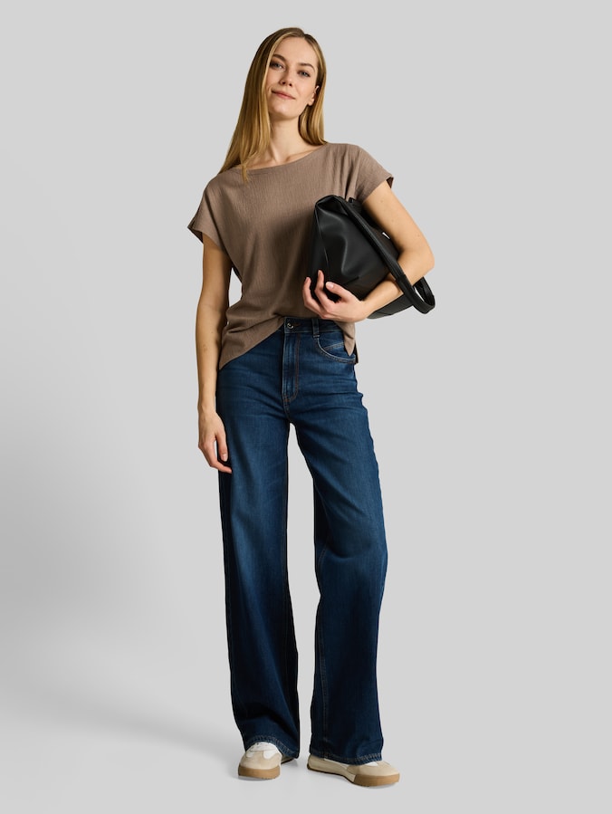 Loose Fit T-Shirt von Women, taupe grey