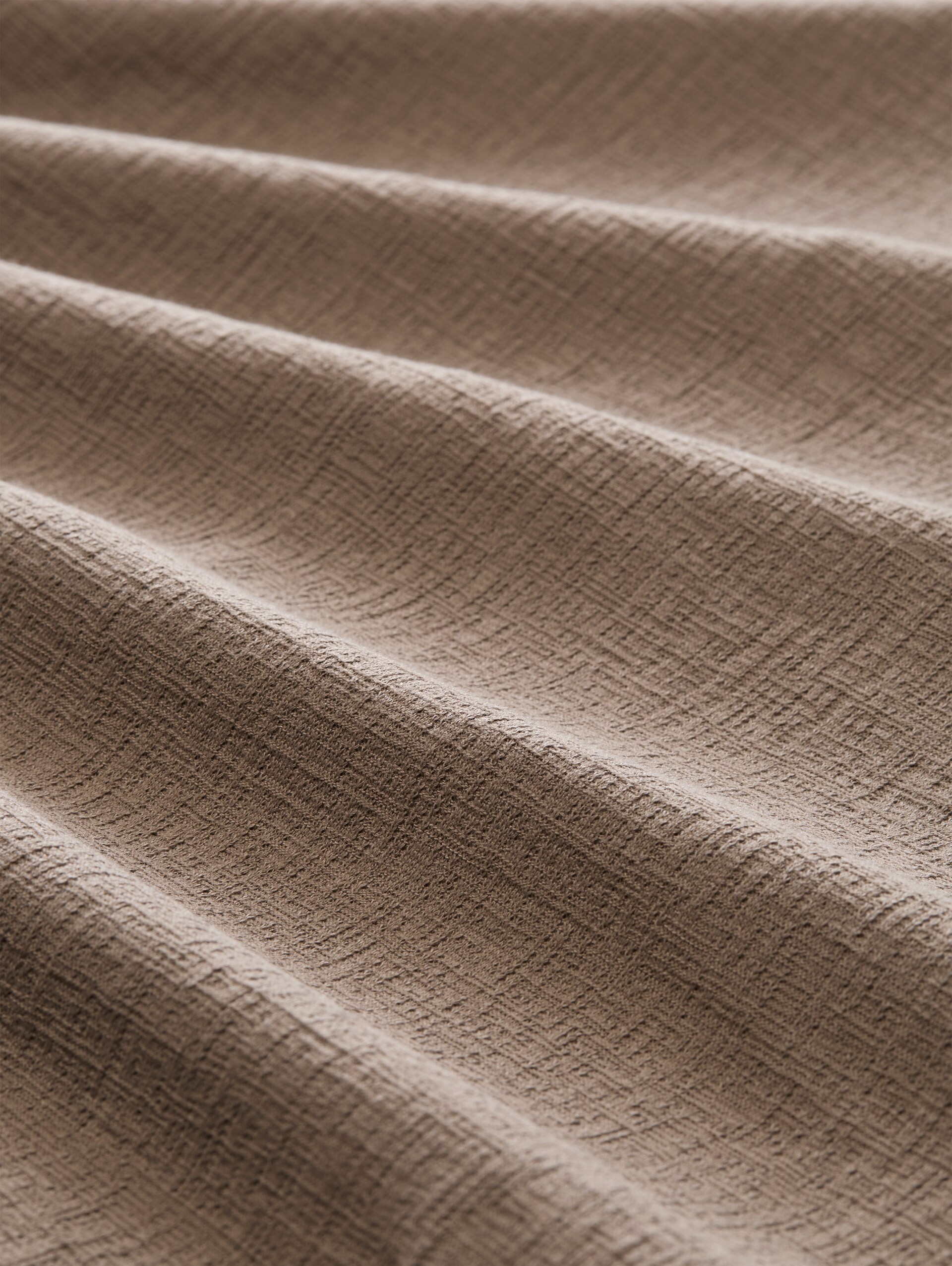 Loose Fit T-Shirt - taupe grey - Material-Ansicht