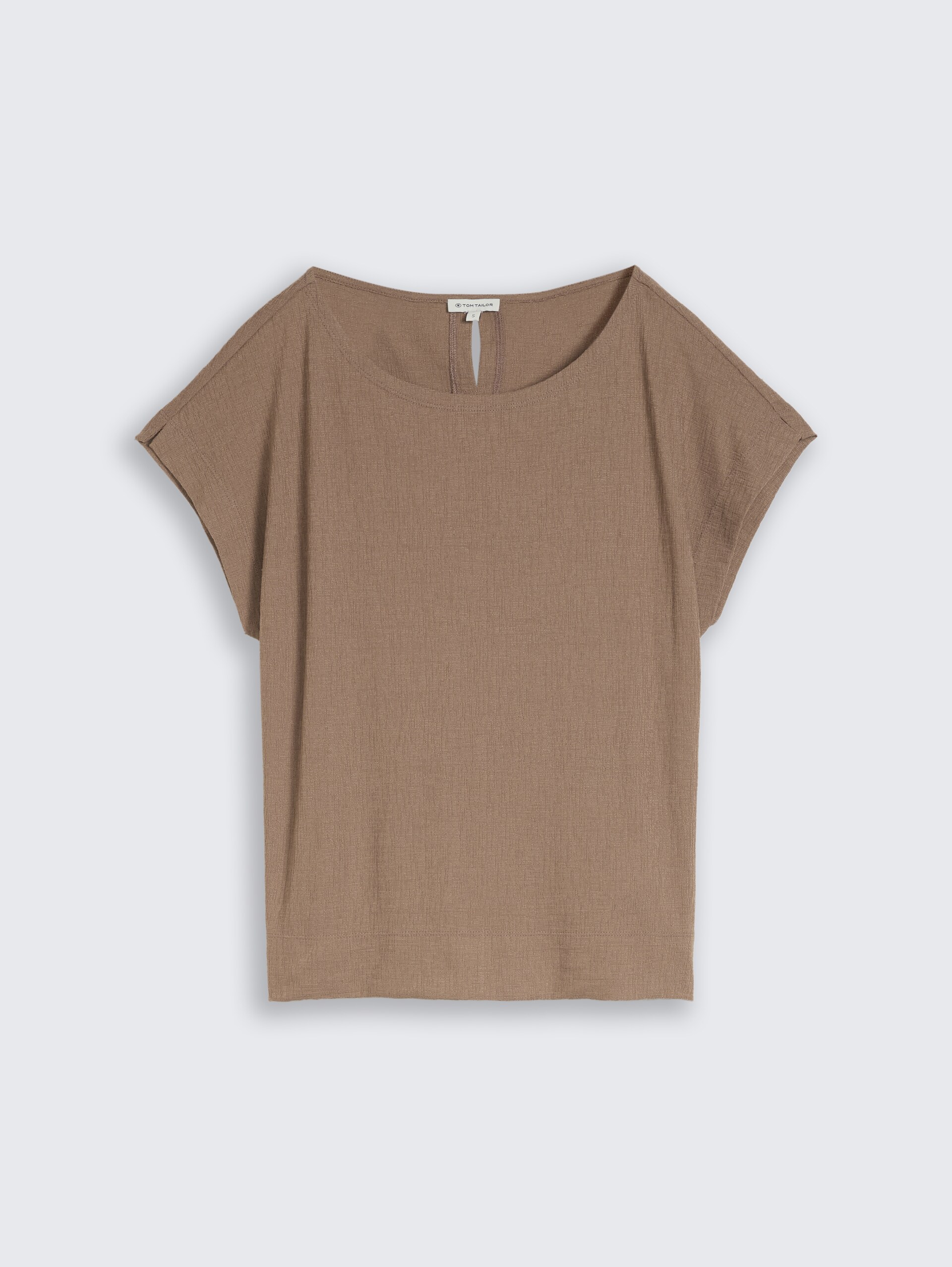 Loose Fit T-Shirt - taupe grey - Vorder-Produkt-Ansicht