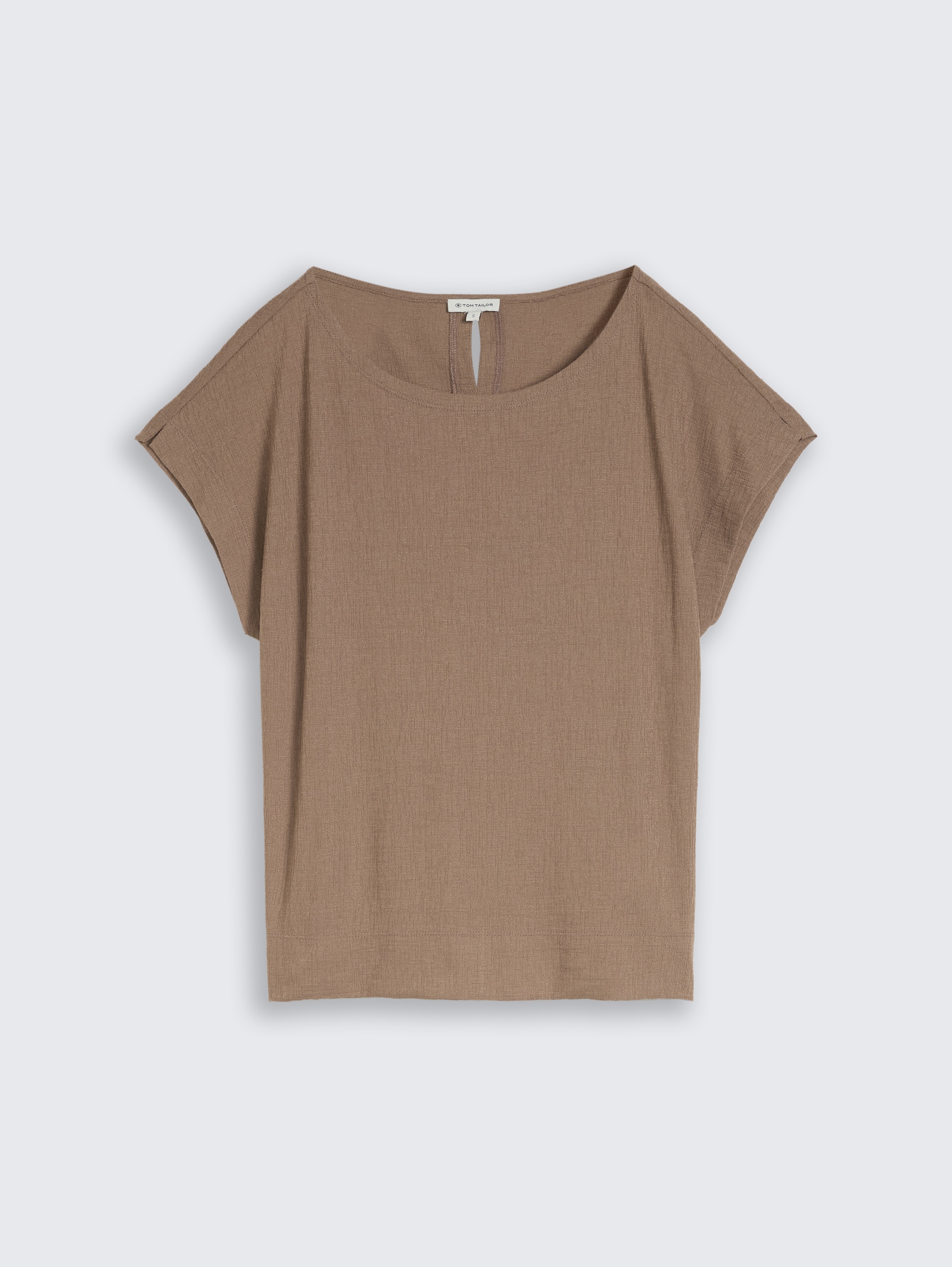 T-shirt met losse pasvorm - taupe_grey - 