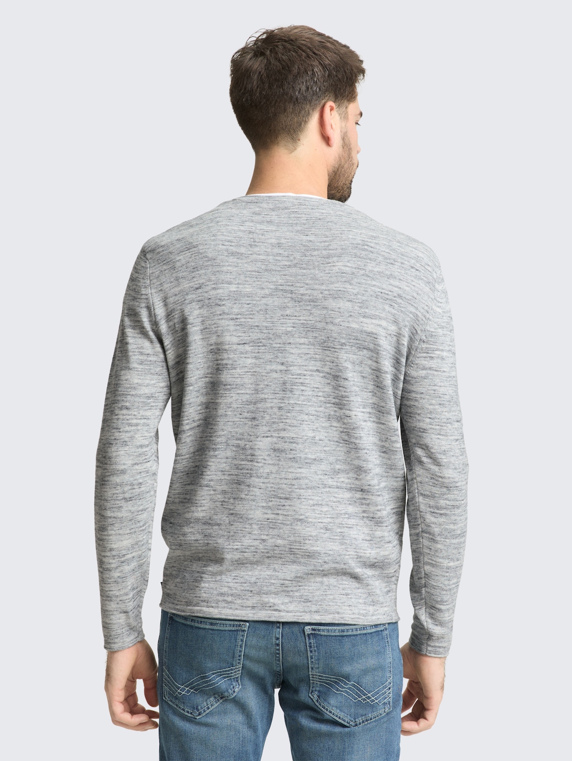 Strickpullover in Melange-Optik - navy blue multicolor space dye