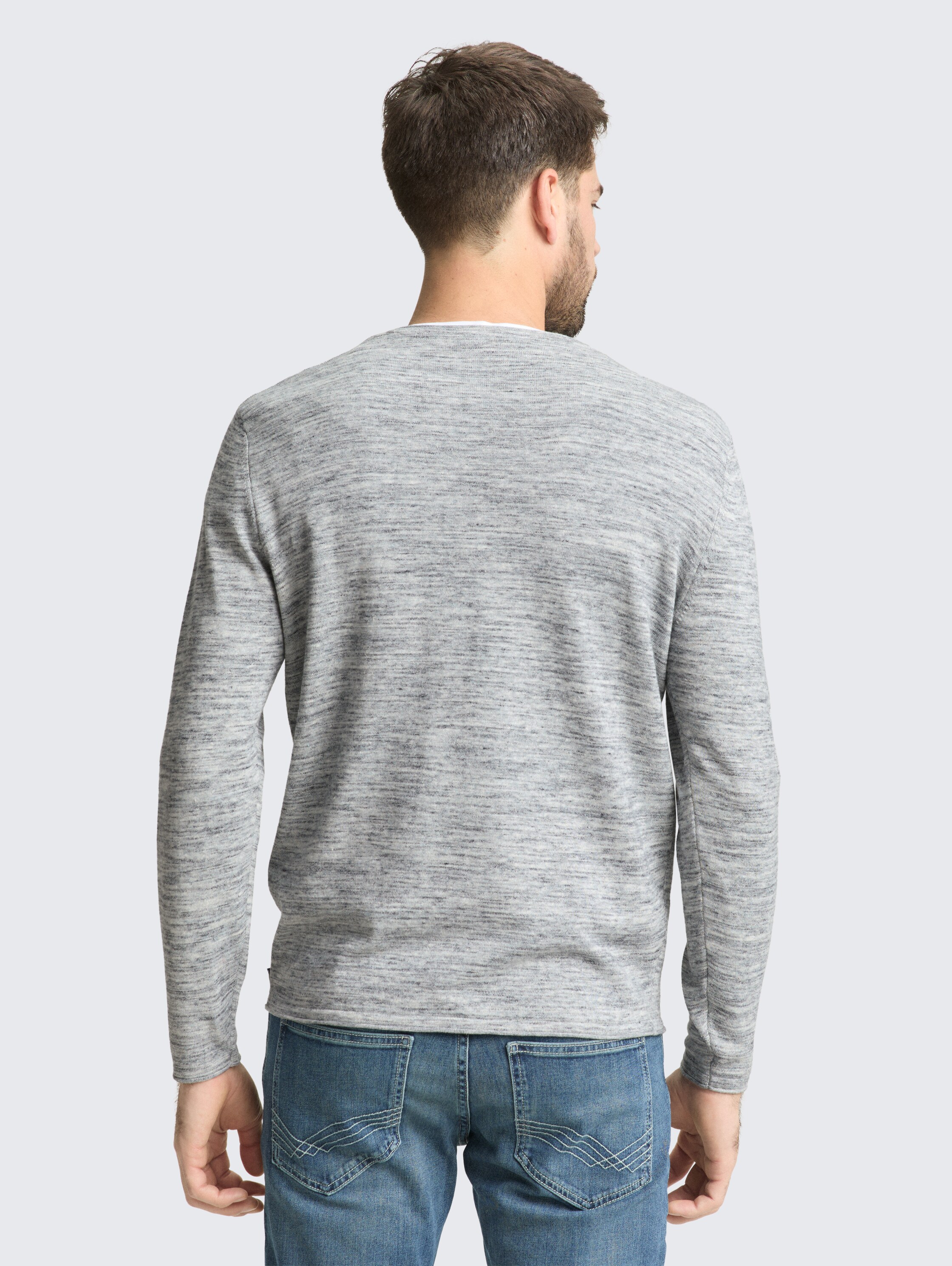 Strickpullover in Melange-Optik - navy blue multicolor space dye