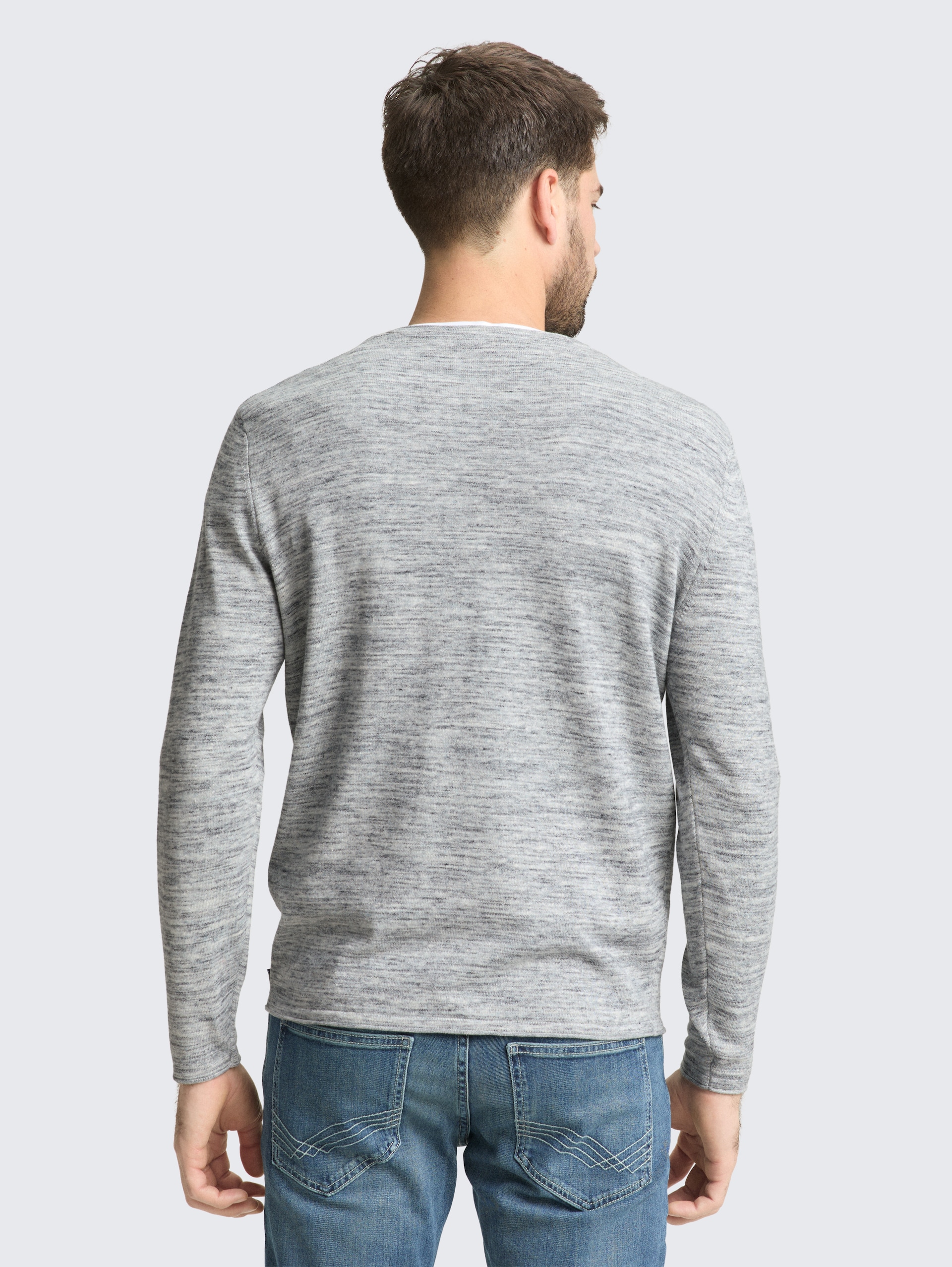 Strickpullover in Melange-Optik - navy blue multicolor space dye