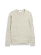 Nicht ausgewählt, Strickpullover in Melange-Optik von , grün