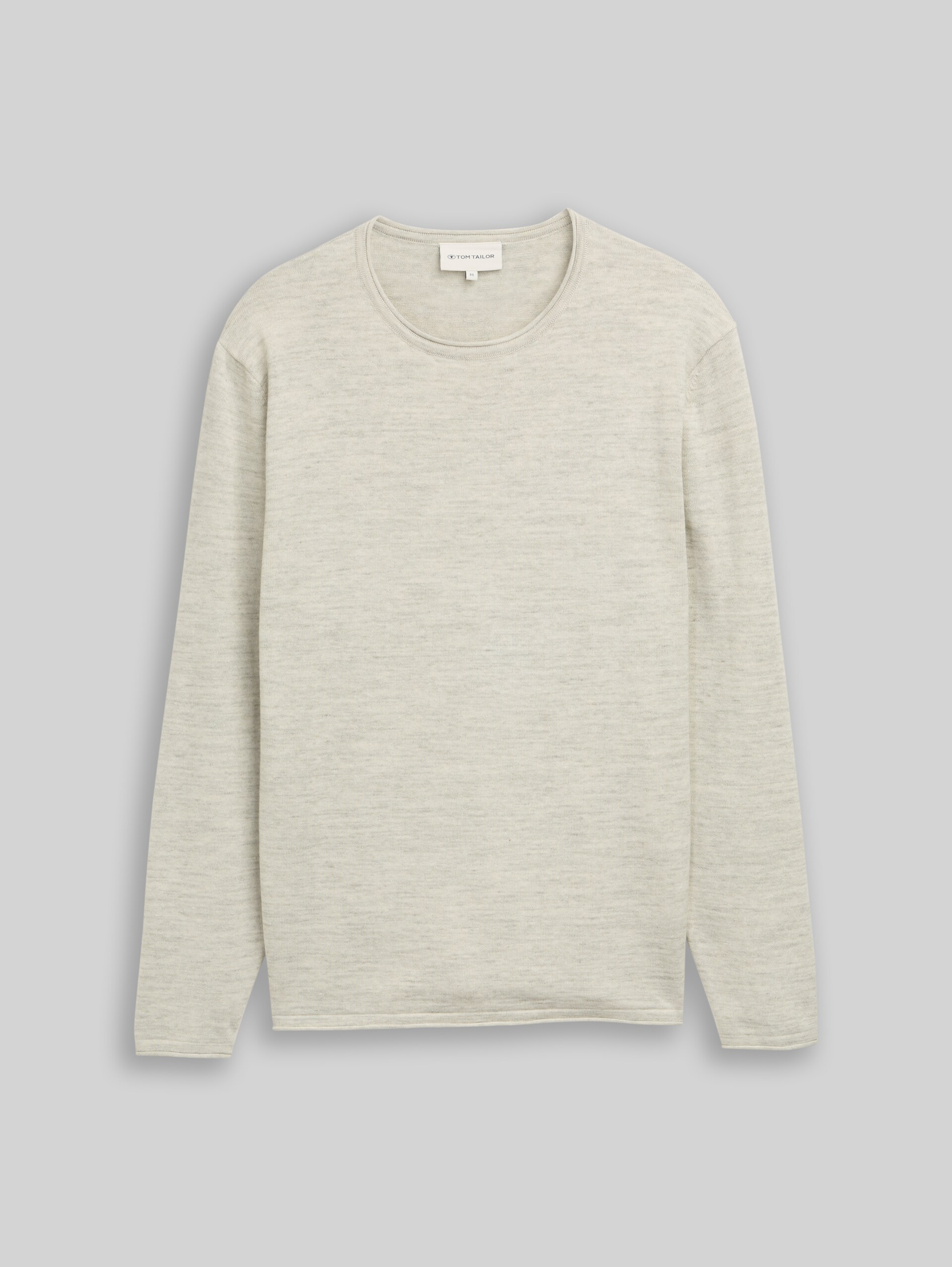 knitted jumper in blended look - olive multicolor space dye