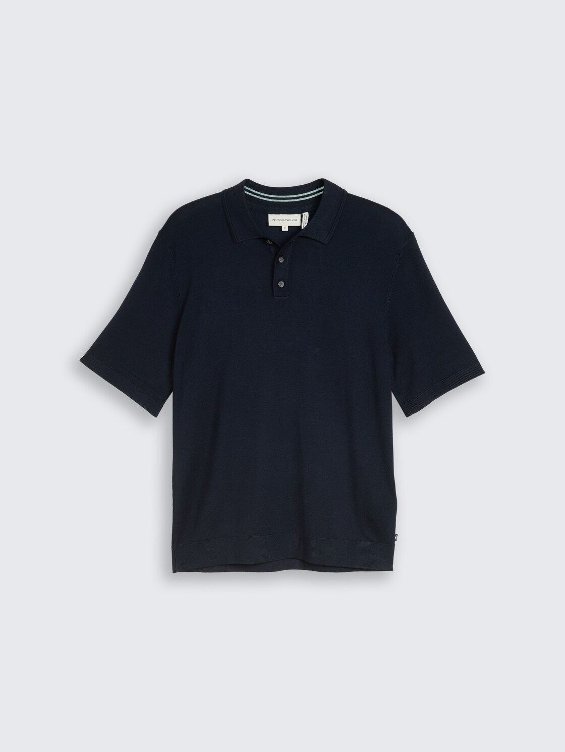 Strickpullover mit Polokragen - sky captain blue