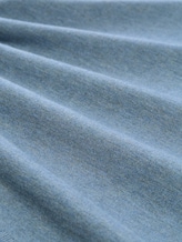 Strickpullover mit Polokragen - mountain spring blue melange - Material-Ansicht