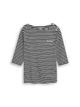 Nicht ausgewählt, Plus Size - Langarmshirt mit Streifenmuster von , blau